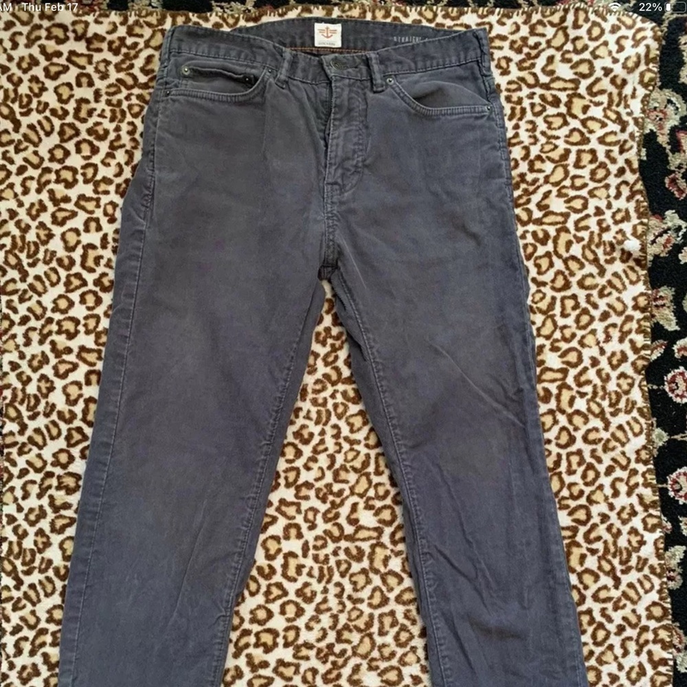 Men’s Dockers Grey Corduroy Straight Fit Pants size 30x32